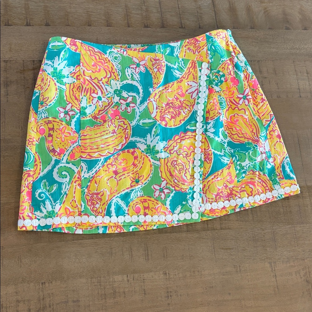 Lilly Pulitzer Pop Goes the Lemur Dree Envelope Skort Skirt Preppy Vacation 4